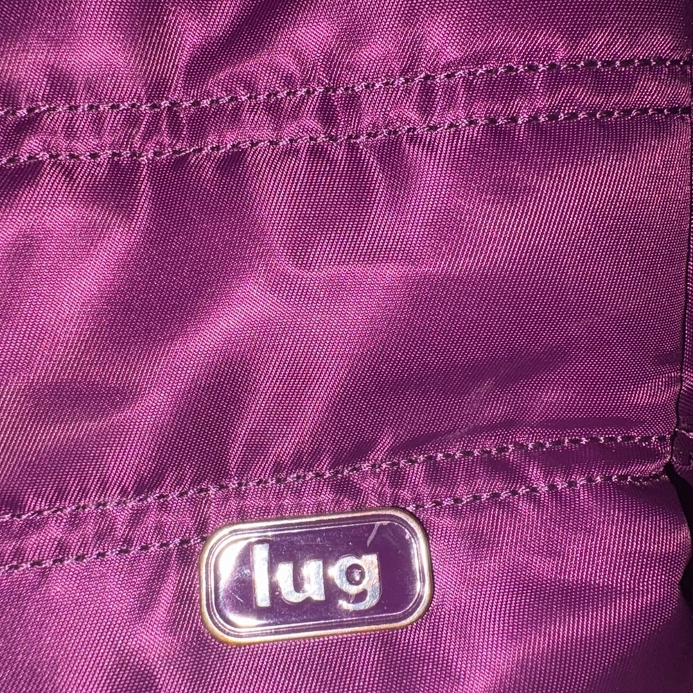 Lug Purple Quilted Shoulder Bag with Adjustable Straps - Picture 2 of 9